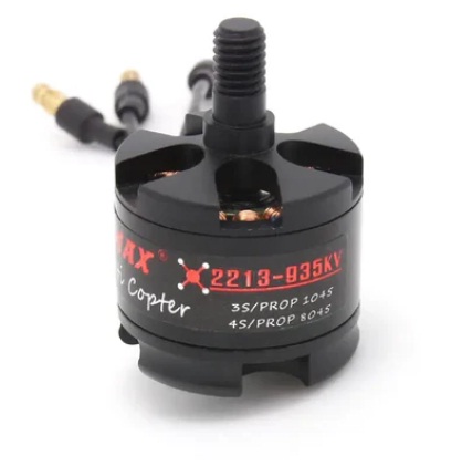 EMAX MT2213 935KV Brushless DC Motor Black Cap (CW Motor Rotation) With Prop 1045 Combo (Original)